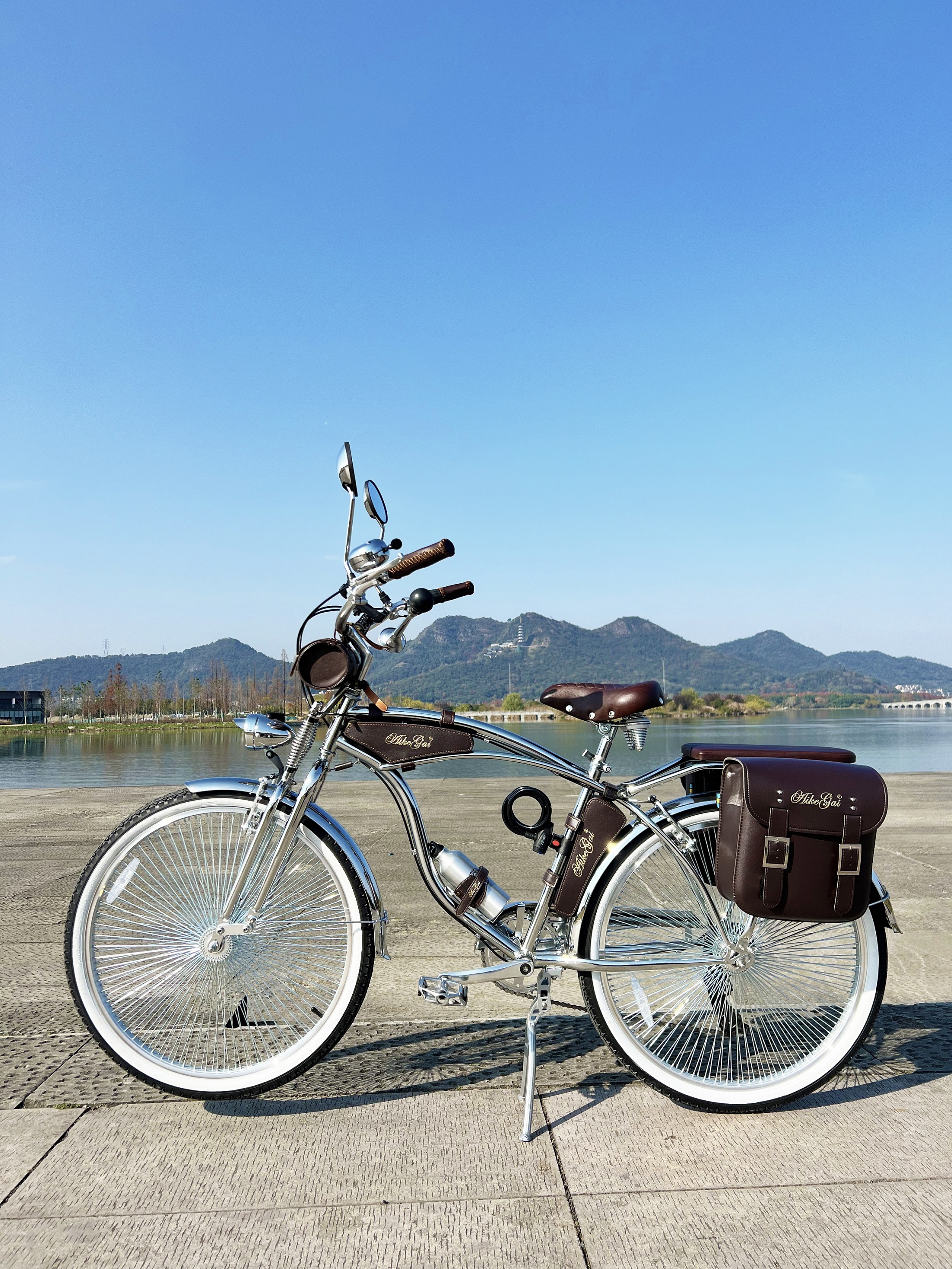 Super Chrome Retro Cruiser Bike Vintage Bicycle